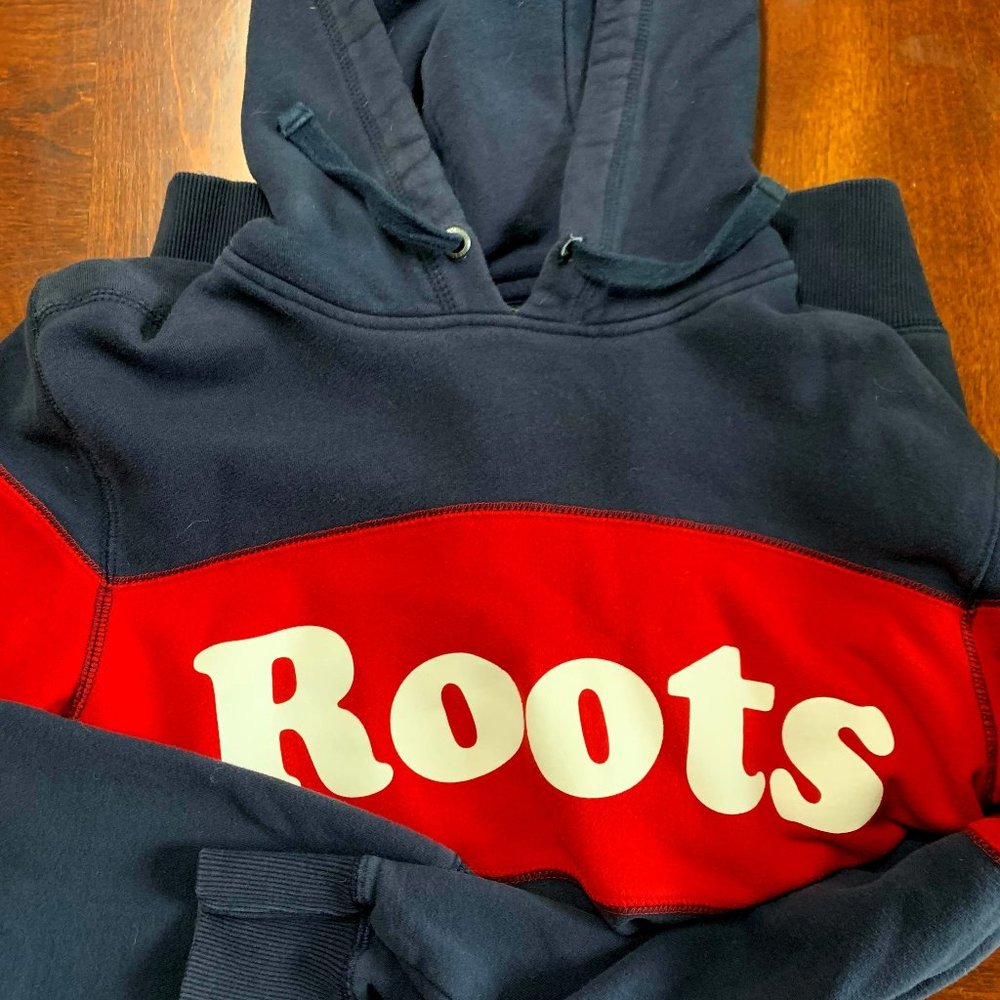 Roots- Mens Small- Red and Blue/ Hoodie /Sweatshirt